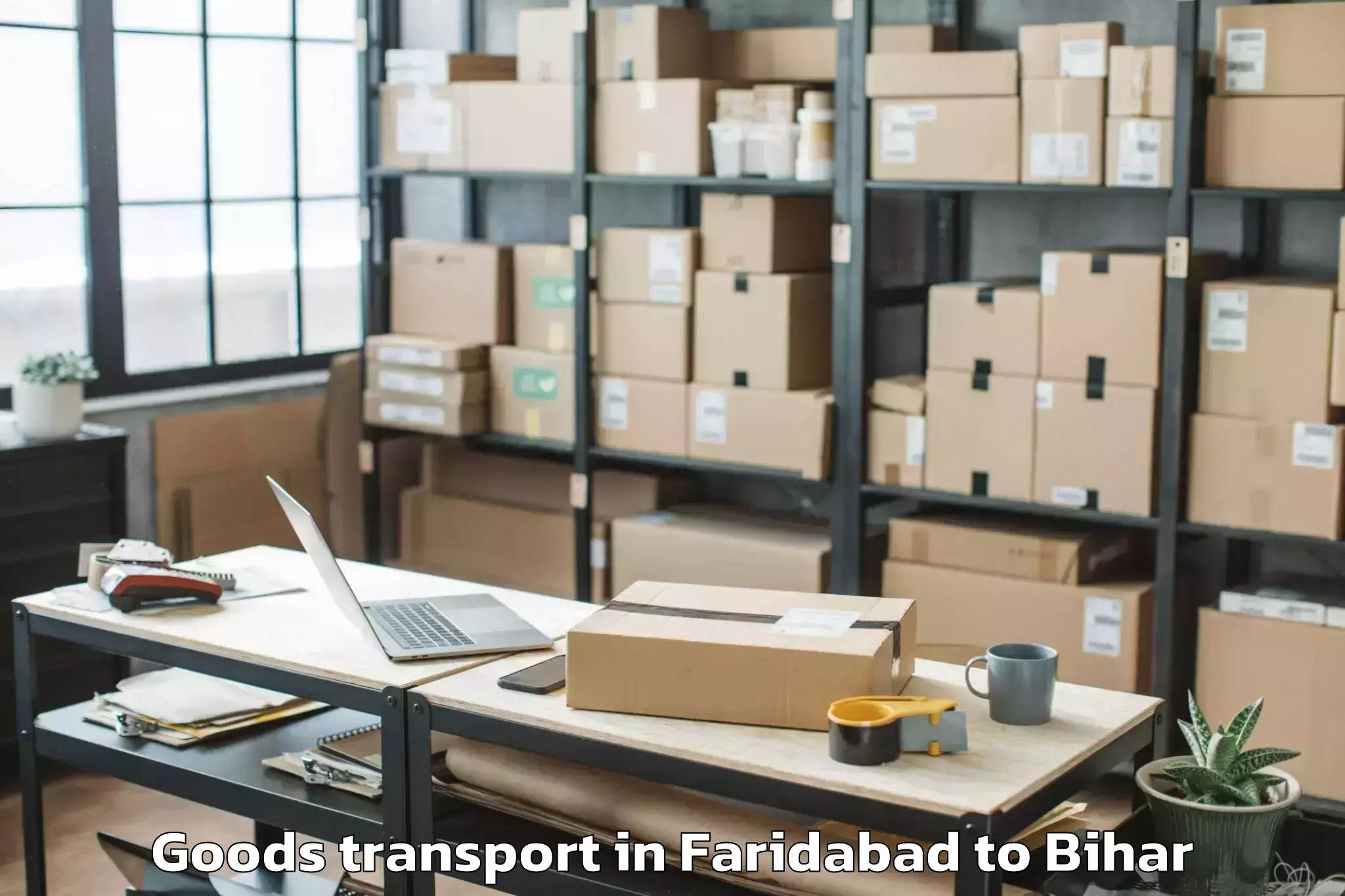 Faridabad to Sharfuddinpur Goods Transport